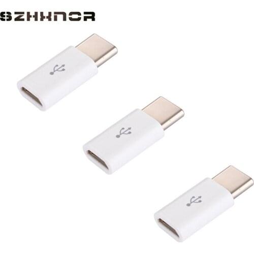 3pcs Micro usb to type c Adapter USB C Charger for Samsung galaxy S8 NOTE8 xiaomi mi4c USB 3.1 Type-c to Micro USB Adapter
