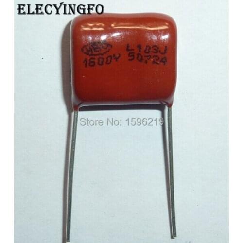 50pcs CBB capacitor 103 1600V 103J 1.6KV 0.01uF 10nF P15 CBB81 Metallized Polypropylene Film Capacitor