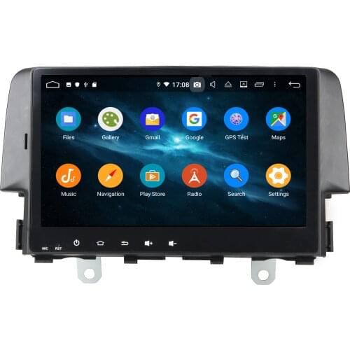9" 1 Din Android 9.0 PX6 Car Multimedia Player For Honda CIVIC 2016 Car Radio 6 Core Audio 4G+64G Stereo Touch Player DSP GPS