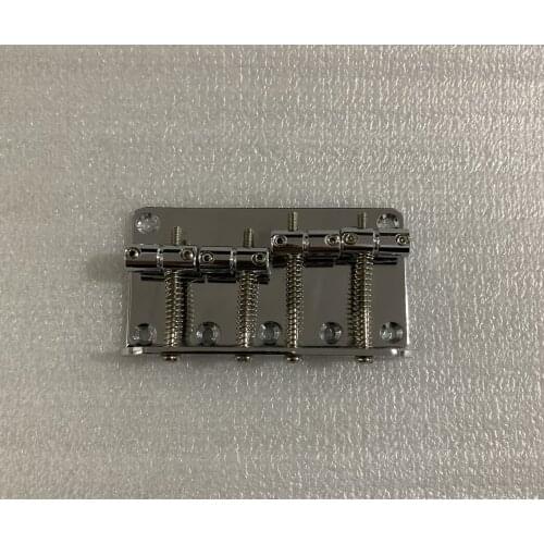 Professional Discount Bass Bridge/Tailpiece for 4 Strings Electric Bass Guitar Chrome Color Music Instrument #L042