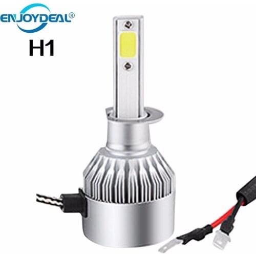 Auto Led lamp Motorcycle COB H1 H3 H4 H7 C6 9005 9006 7200LM 72W Car Headlight Fog Light Bulb Beam Conversion Kit 2PCS