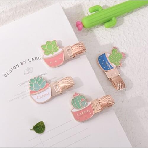 Stainless Steel Notebook Pen Holder Cute Sakura Pen Clips Hand Account Diary Journal Bookmarks Teachers Gifts Office Stationery