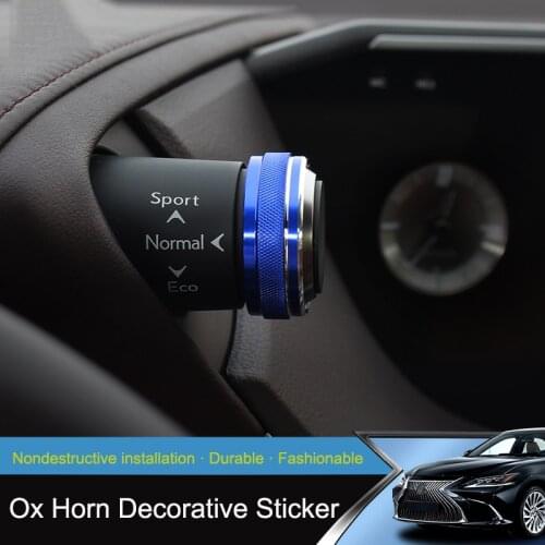 For Lexus ES200260300H2018-2020 Car Aluminum Alloy Dashboard Central Control Horn Adjustment Knob Ring Button Decoration Sticker