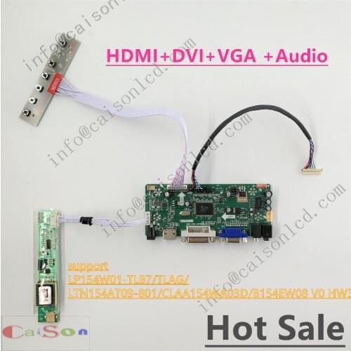 HDMI/DVI/VGA/AUDIO of LCD display board suitable for LP154W01-TLB7/TLAG/LTN154AT09-801/CLAA154WA03D/B154EW08 V0 HW3A