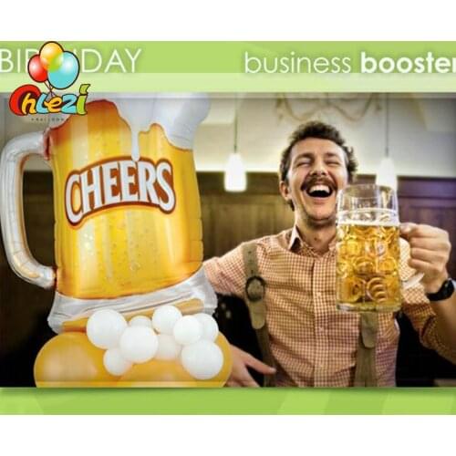 50 pcs 76x58cm Beer Helium Balloon Party Bar game match Decoration Celebration Glass Mug Shape birthday party Photo Props