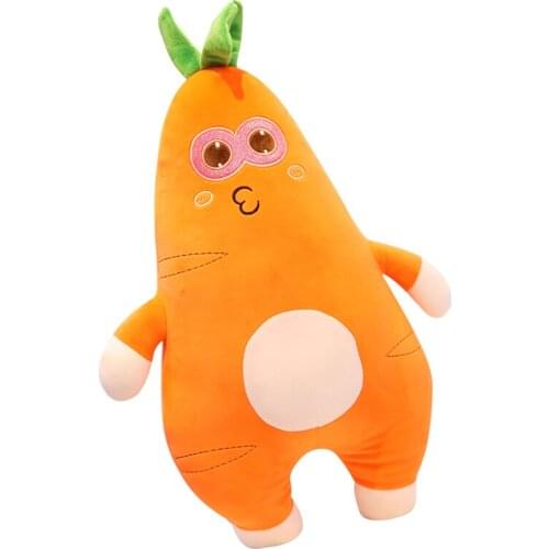 Creative shape cute expression budding plush toys fun radish pillow doll girl friend happy gift