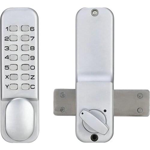 Mechanical Digital Door Lock Waterproof Intelligent Electronic Lock Push Button Keypad Keyless Code Combination Lock Set