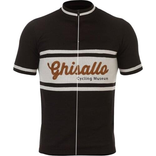 Retro cycling jersey men classic summer black cycling clothing short sleeve mtb bike wear jersey maillot ciclismo