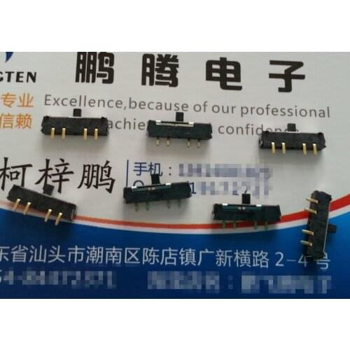 Original new 100% import DIP miniature pull switch slide switch patch 4pin 3gear dial gold-plated foot SK-13D21-G2RT 12.5*2*5