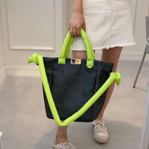 Luxury Designer Large Capacity Womens Handbag Casual Panelled Canvas Shoulder Bag Fashion Women Shopping Travel Tote Bucket Bag
