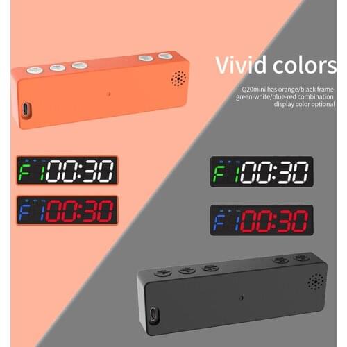 [Ganxin] LED Display Programmable Interval Timer Wall Clock with Gym Magnetic Interval Timer Portable Fitness Timer