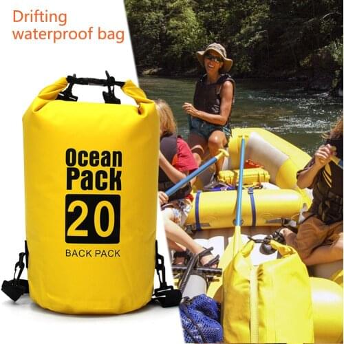 20L Waterproof Drifting PVC Mesh Bags Lightweight Swimming Phone Pouch Floating Boating Kayaking Camping Bags