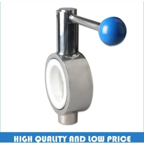 Sanitary grade clip-on butterfly valve DN25