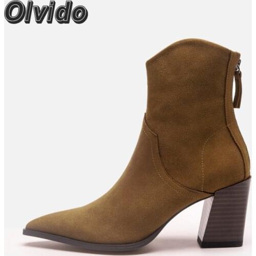 Elegant Luxury Womens Brown Pumps Shoes New Autumn Winter Sexy Block Heels Zip Up Designer Ladies Shoes On Heels Valentino