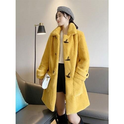 HSTAR Winter Coat Women Faux Fur Jacket Long Coat Women Faux Mink Fur Coat Warm Plush Coat Fluffy Jacket Winter Women Jacket