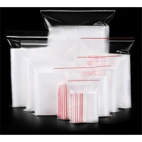 100Pcs Transparent Self Sealing Plastic Bags For food storage/Gifts/Candy/Bag/ Jewelry/DIY Reclosable Plastic Self Sealed Bag