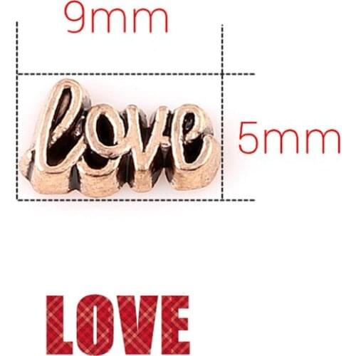 20Pcs/lot Love Floating Charms Hand-made DIY for Glass Lockets