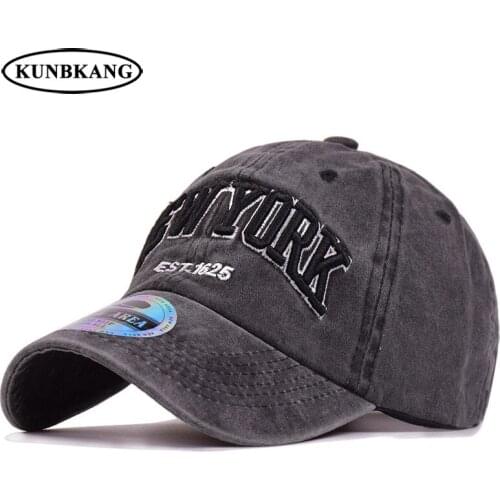 2018 Men Women Washed Denim Baseball Cap 3D Embroidery New York Snapback Dad Hat Casquette Summer Cotton Sports Sun Hip Hop Hats