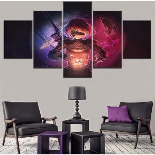 5 Piece Wall Art Canvas Game Pictures Figure Posters And Prints Home Decor Modern Living Decoration Paintings For Interior
