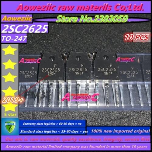 Aoweziic 2019+ 100% new imported original 2SC2625 C2625 TO-247 High Power Triode 10A 450V Switching Power Supply