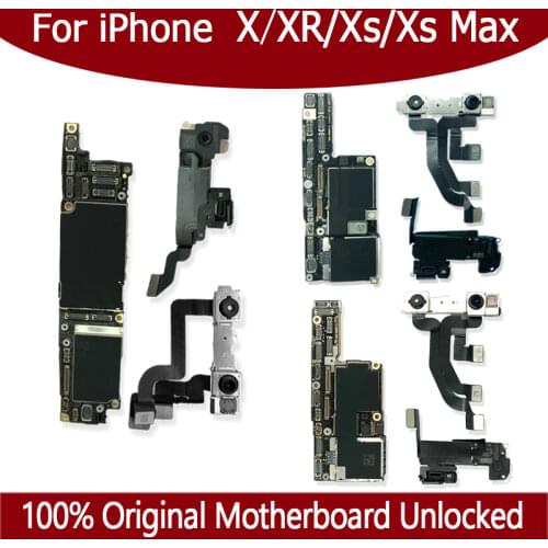 Factory Unlock for iphone X XS XR XS Max 11 motherboard 64G/128G/256G 100% Original for iphone x xr Logic board With/No Face ID