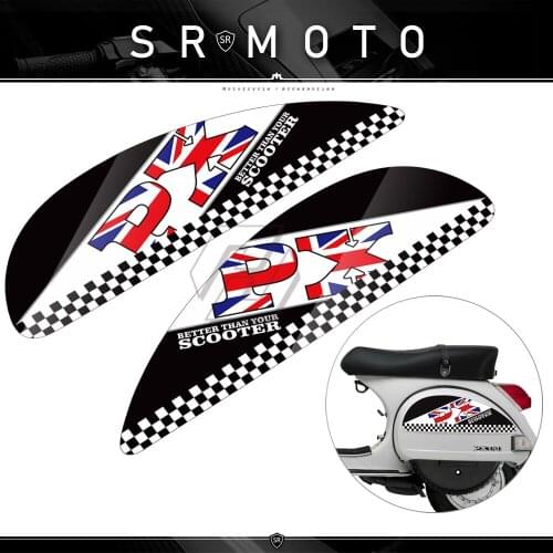 Motorcycle Side Panel Stickers Case for Vespa PX T5 Scooter-5