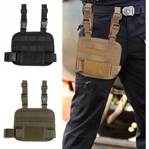 Thigh Drop Leg MOLLE Platform Adapter Rig Panel Magazine Pouch Holster Tactical Molle Attachment Panel Hunting Accessory