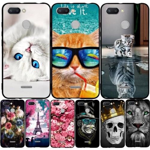 Silicone Cover For Xiaomi Redmi 6 Case Full Protection Soft Tpu Back Cover Phone Cases For Xiaomi Redmi6 Bumper 6 Coque