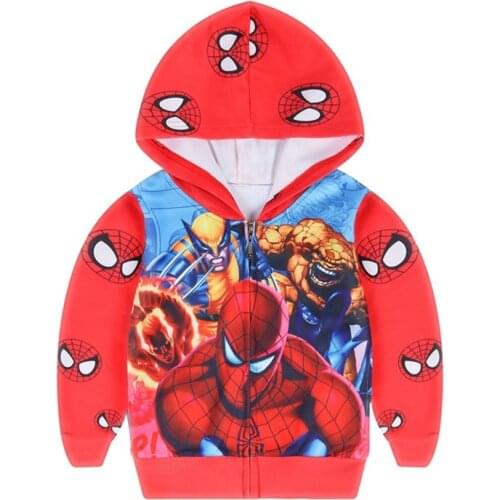 Disney SpiderMan 3D Fashion Lovely Hoodie Print Boys and girls Hoodies Sweatshirts Girls Jumpers autumn and winter Top polyester