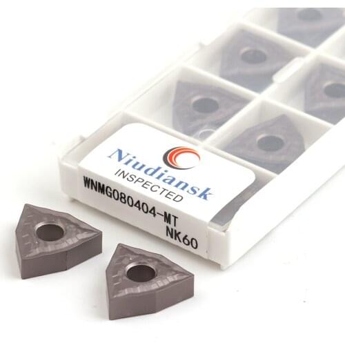 WNMG080404-MT NK60 WNMG080404-MT NK60 Cermet Blades CNC Lathe Turning Tools Hard Alloy Cutting Inserts Finishing Durable Inserts