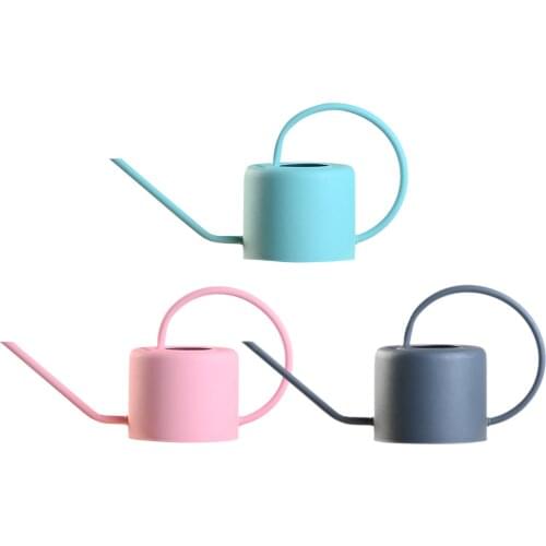 Nordic Style 1L Wrought Iron Watering Can Plants Watering Pot for Potted Flower Bonsai Airplants House Plants