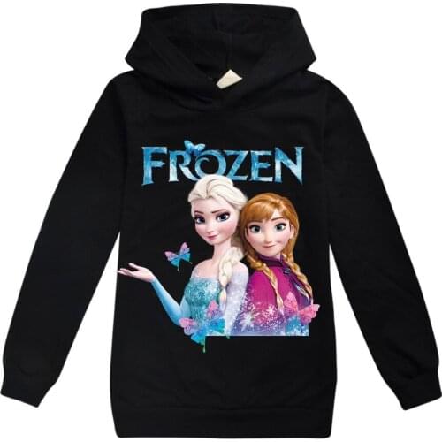 Hot Cartoon Long Sleeve Baby Boys Girls Tees Kids Children Casual Clothing Sweater hoodie Clothes Disney Frozen Kids Clothes