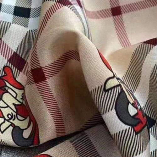 Fashionable Silk Shirt Fabric 21 Mumi Stretch Luxury Letter Dress Twill Mulberry Silk Wide High-end Fabric Width 1.4 Meters