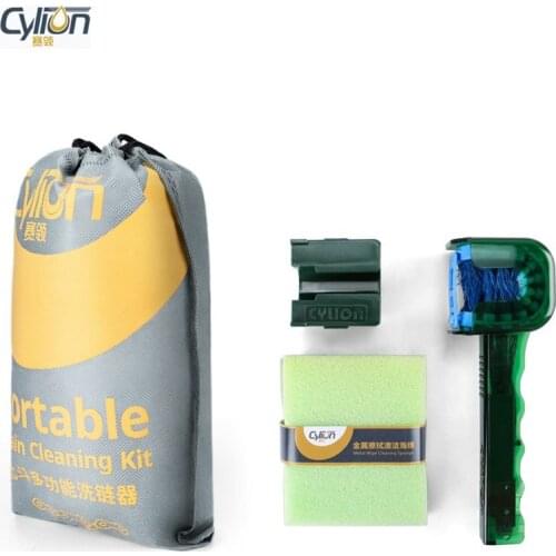 CYLION Bicycle Chain Wash Cleaner Cycling Protector MTB Bike Multifunctional Tool Kit Set Washer Scrubber Brushes