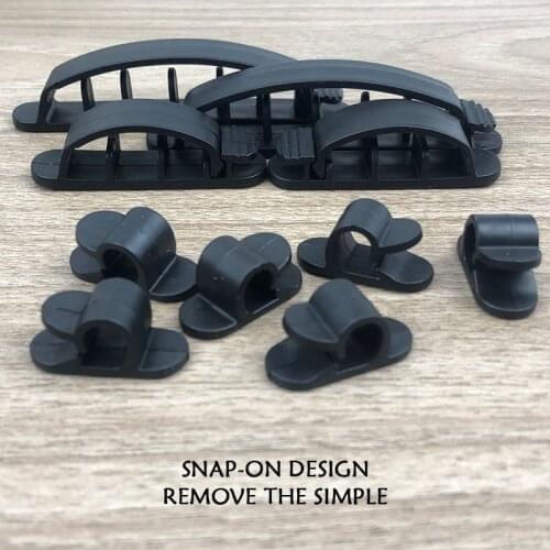 Desktop Winder Plastic Wire Management Clip 10 Cable Organizer Cable Holder Cable Winder USB Cable Cable Cover