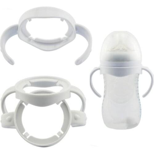 Non-Slip Baby Feeding Wide Mouth Breast Milk Bottle PP Grip Handle Accessory