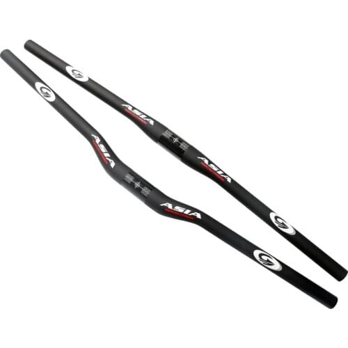Newest white ASIACOM Mountain/Treking/City/Fold bike matte UD full carbon fibre bicycle handlebars MTB 31.8*600-760mm Free ship
