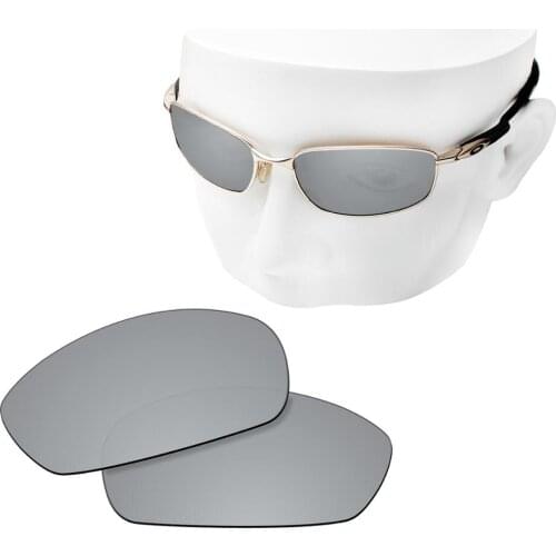OOWLIT Polarized Replacement Lenses of Silver Mirror for-Oakley Blender OO4059 Sunglasses