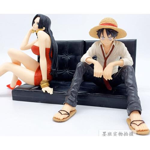 Original Banpresto One Piece OP Creator Luffy & Boa Hancock Action Figure Toys Model Figurals Brinquedos