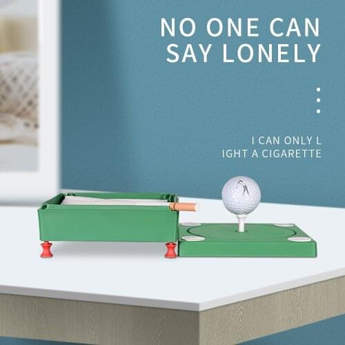 Personalized creative multifunctional tissue box ashtray golf shape golf decoration portable practical gift