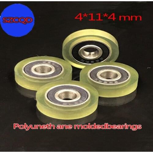 2psc 4 * 13* 4 PU684 Polyurethane Bearing, Silent, High elasticity 85 Degrees, Wear-resisting Acid and alkali