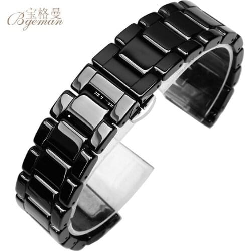 For Samsung Gear S2/S3 watchband quality ceramic watch strap 20mm 22mm luxury metal bracelet for Huawei watch 2