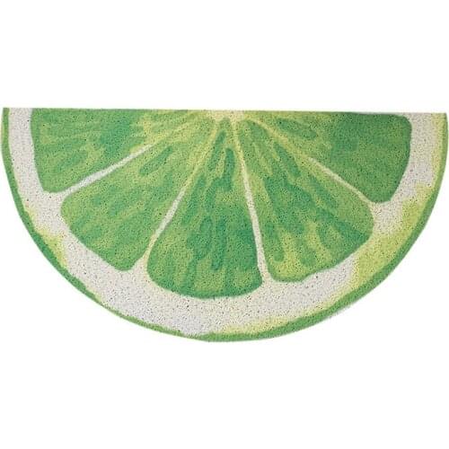 New entrance hall semicircular fruit floor mat door entrance silk circle foot pad door rubbing soil scraping door mat 45*90cm