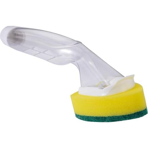 Dish Clean Sponge Brush Detachable Handle Bowl Pan Cleaning Brushes Tool Strong Cleaner Kitchen Washing Cleaning Brush MAYITR