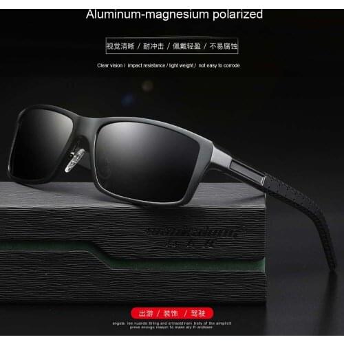 Black gray lens tea lens Aluminum Sunglasses polarized man sun glasses lens Fashion Summer Woman Goggles Eyeglasses super light
