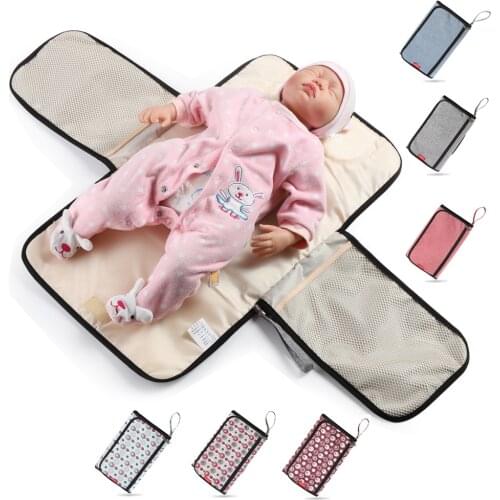 Waterproof Diaper Bag for Baby Care Changing Mat Baby Organizer Bags for Mom Portable Nappy Mommy Maternity Bag 1PC