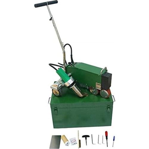 Roof welding machine For the welding of roofing membranes and tarpaulins