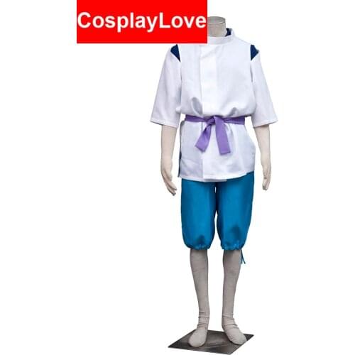High Quality Stock Spirited Away Haku Cosplay Costumes