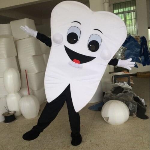 High quality Teeth tooth mascot costume size adult costume parties fast shipping