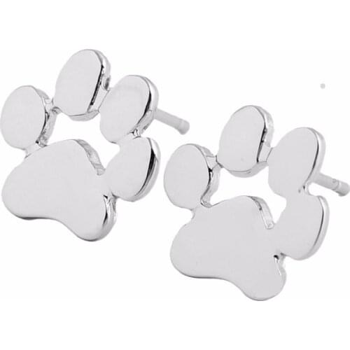 Yiustar Cute Dog Paw Earrings for Women Cat Print Stud Earrings wedding jewelry boucle d'oreille earings fashion jewelry E124